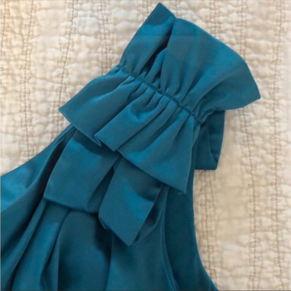 Teal cocktail dress - Picture 2 of 7